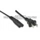 Cable eléctrico de energía IEC-60320-C7 para cargador entrada forma de 8 de 1.8 m